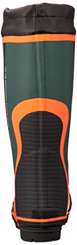 Okamoto Wild Wolf Safety Boots with Steel Toe Cap and Puncture Resistant Plates, RMT-73043, Men's, Green, Size 25cm