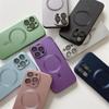 Роскошный чехол Magsafe для беспроводной зарядки iPhone 15 14 13 12 11 Pro Max 15 Plus с магнитным матовым бампером и защитой объектива