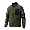 NEW Autumn Jacket Man Fashion Casual Leather Jacket Hip-Hop Street Men Baseball Uniform Thicken Jacket Coat