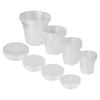 Clear Plant Pots 20 Pack With Saucers For Healthy Plant Growth 4 7 Inch