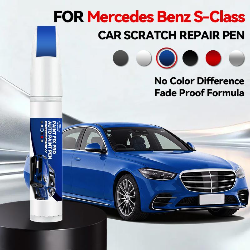 For Mercedes Benz S-Class 1972-2025 W221 W222 W223 Paint Repair Pen Touch Up Scratch Remover DIY Auto Accessories Black White