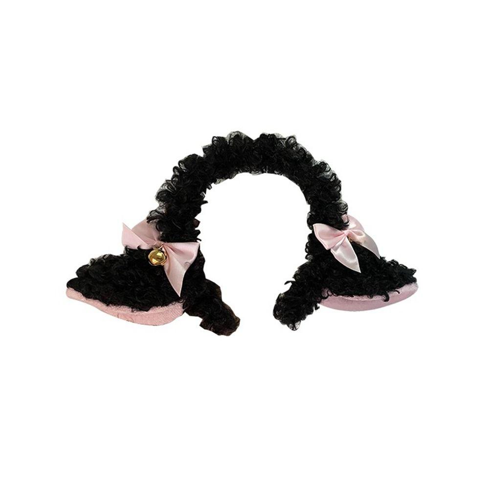 Plush Sheep Ears Headband Fancy Props Headwear Fashion Plush Hairband Costume Party