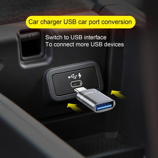 OTG Adapter Plug Aluminum Alloy Type-C Play Mini to USB 3 Converter