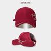 Empty Top Letter Embroidery Baseball Cap Men's Versatile Hard Top Summer Outdoor Sun Hat Big Head Circumference Peaked Cap Women