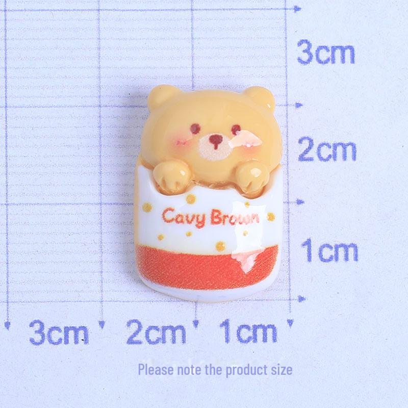 Глянцевые мультяшные аксессуары из смолы: Заколка для волос, повязка на голову, чехол для телефона, подвески для обуви, магниты на холодильник