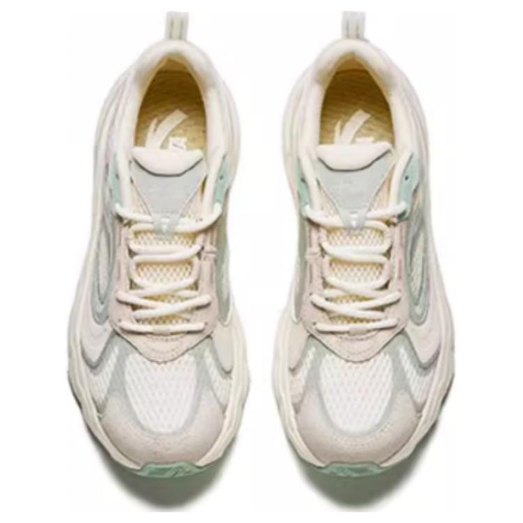 Anta Амортизирующие нескользящие низкие повседневные туфли женские кроссовки белые зеленые серые 122428890-4