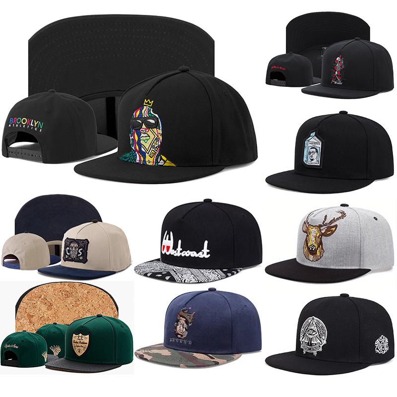 New High Quality Luxury Male Era Women Men's HipHop Sun Hats Flat Top Baseball Cap Adjustable Snapback Gorras Hombre Sports Hat