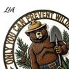 Ranger Themed Wall Decor Only You Can Prevent Wildfires Metal Sign, Vintage Round Bear Spiritual Symbol Sign Hanging Decor, Funny Retro Tin for Home,
