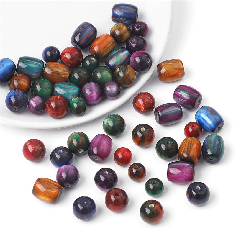 Бусины из смолы, стример, звездное небо, окрашенные в виде ореола бусины для DIY, ожерелье, браслет, серьги, изготовление ювелирных изделий, аксессуары для рукоделия