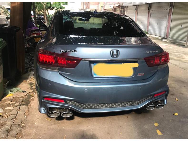 Универсальный двойной наконечник выхлопной трубы из нержавеющей стали для модификации Honda Spirior/Mercedes