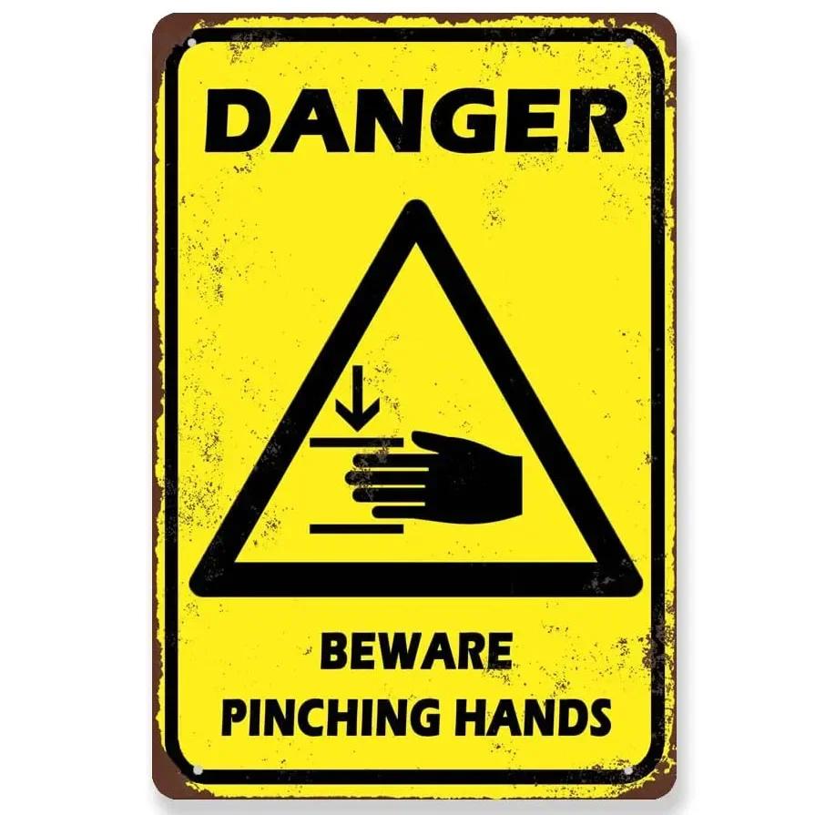 Винтажные металлические жестяные знаки «Осторожно! Опасно!», таблички-постеры для стен «Не входить», железная живопись, украшение для гаража, сада, кафе, клуба, бара