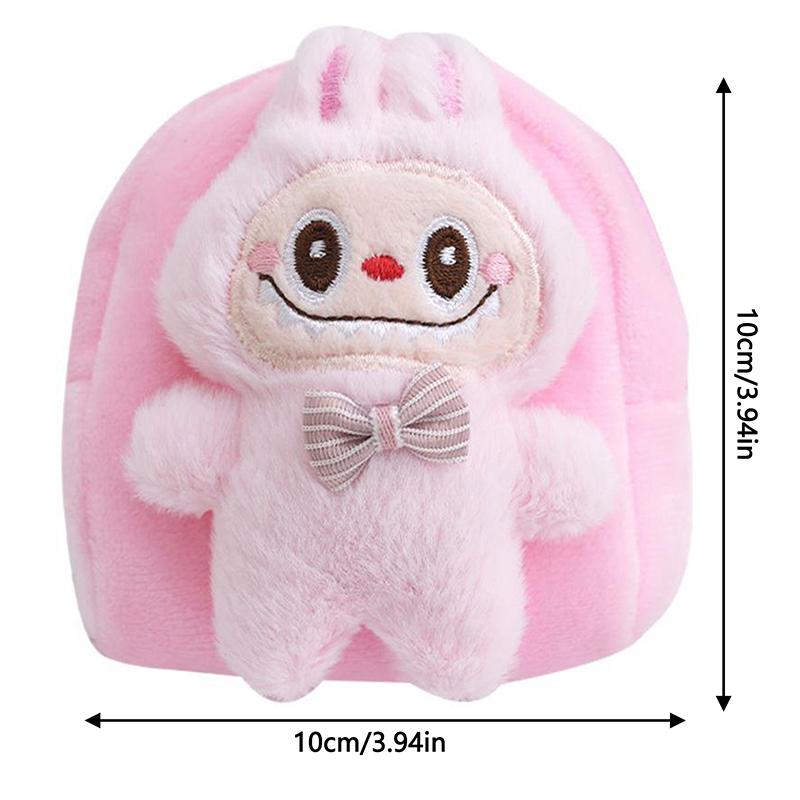 Labubu Креативный кошелек для монет Милый мультяшный большой мешок для мелочи Помада Кабель для передачи данных Сумка для монет Подвеска Брелок для рюкзака Украшение