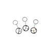 Zinc Zinc Alloy Racing Steering Wheel Key Ring Three Color Car Refitting Pendant Fashion   Male/Boys