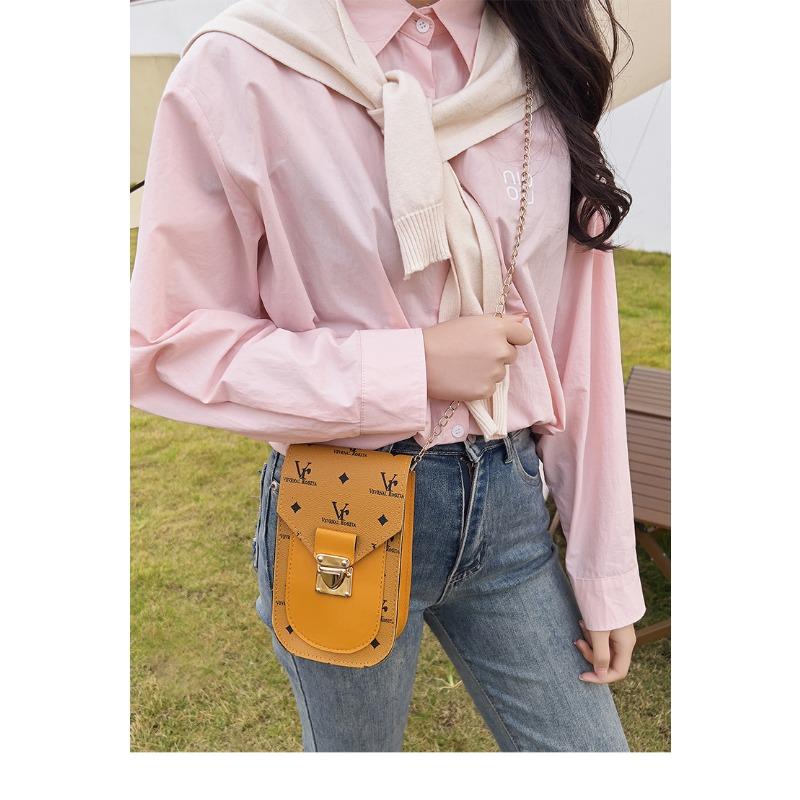 Модная сумка для мобильного телефона с принтом, корейская версия, сумка через плечо для девочек