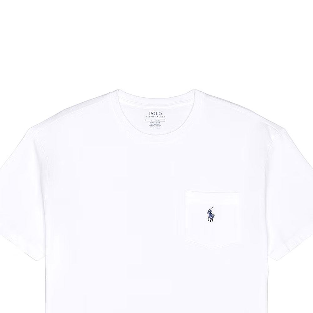 Polo Ralph Lauren Solid Color Logo Embroidered Crew Neck Short Sleeve T-Shirt Men Tops White 710707095-003