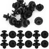 uxcell Rivet Clip Fastener Nylon for Auto Truck 8mm Door Panel Black Compatible with Honda 15pcs