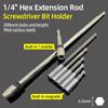 6 Size Extension 1/4 Hex Screw Socket Screwdriver Bit Holder Magnetic Impact Driver Drill Bit Adapter Quick Release Power Tools