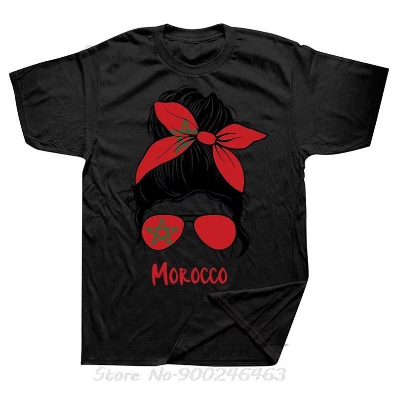 Funny Its In My Dna Moroccan African Gifts Moorish Morocco Flag Tshirts Cotton Unisex Streetwear Oversized Fitness Summer Tshirt