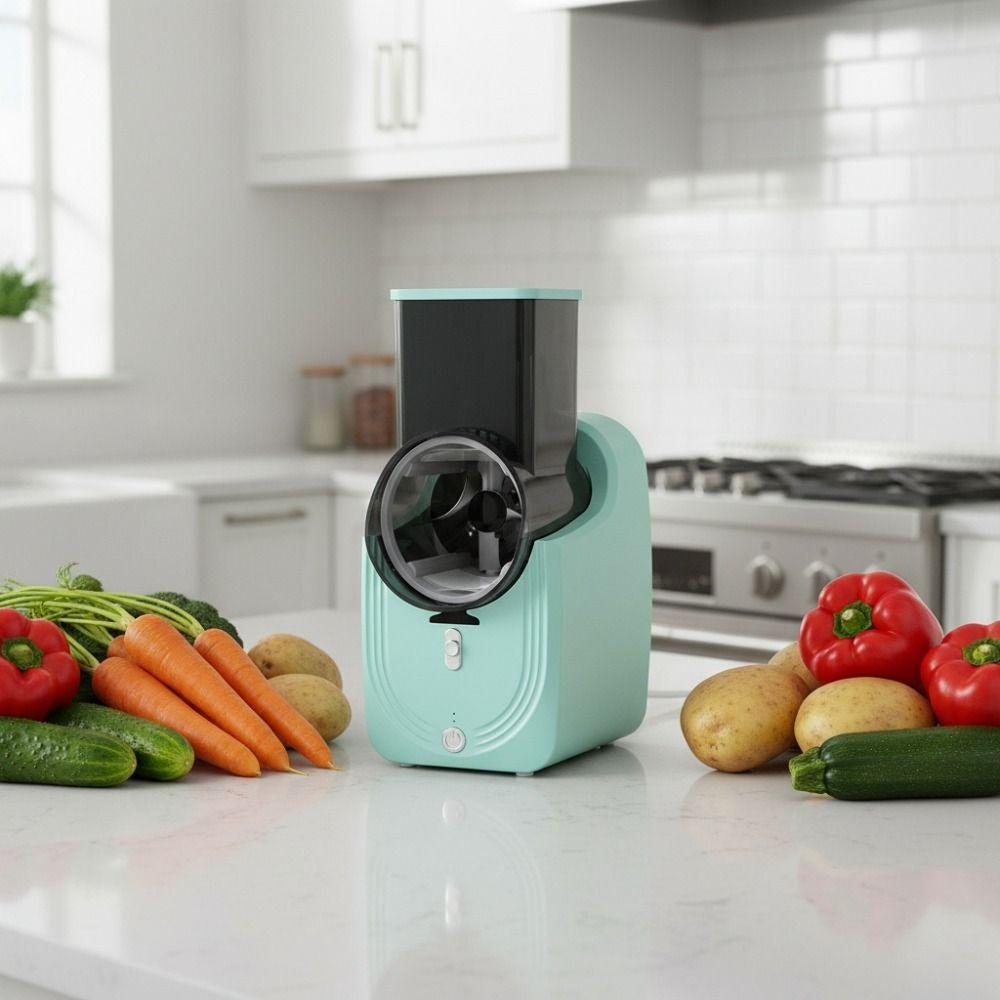 Long Battery Life Automatic Vegetable Shredder Efficient Vegetable Slicer Home