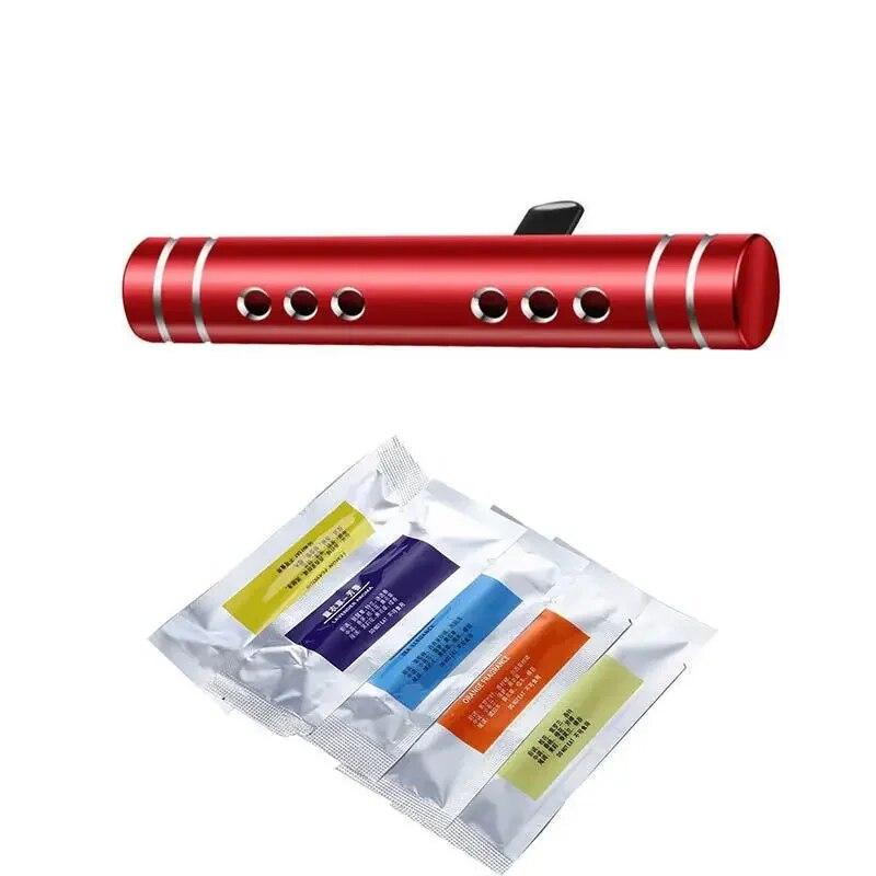 Car Air Fresheners with 5 Flavors Solid Perfume Stick Air Vent Perfum Diffuser Air Outlet Aromatherapy Clip Auto Purifier Auto Interior Accessorie