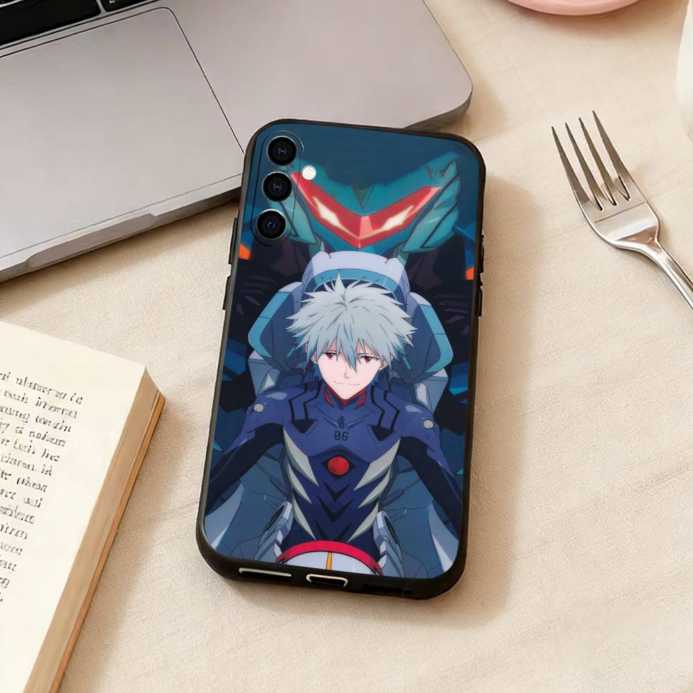 Неоновый G-Genesis E-Evangelion Чехол для телефона Samsung Galaxy A73,A72,A71,A70,A53,A52,A51,Другие Мягкий Черный Чехол