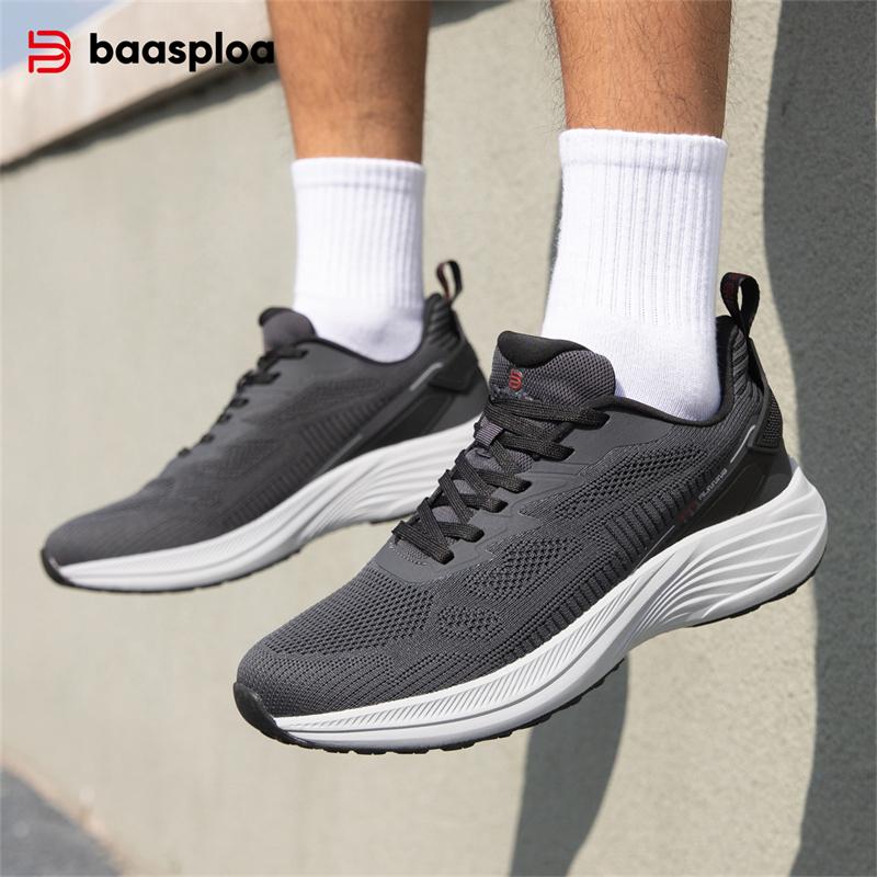 Baaploa Мужские кроссовки Модные мужские сетчатые дышащие противоскользящие износостойкие мужские кроссовки для бега на открытом воздухе для фитнеса мужские кроссовки