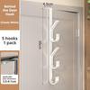 Behind the Door Coat Hook Hanger Behind the Door Cabinet Wardrobe Dormitory Door Hook Storage Rack Bathroom Accessories