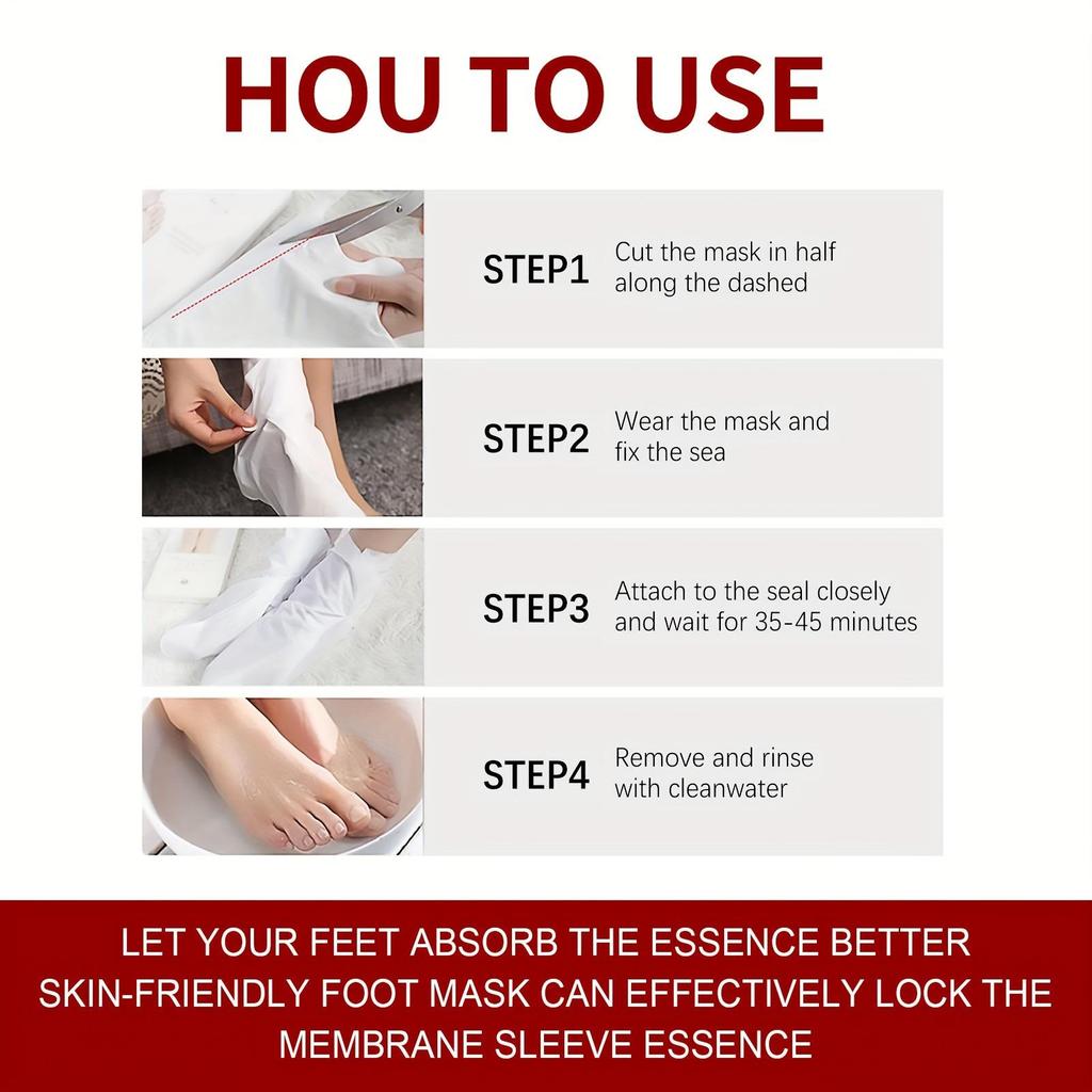 3 пары AHA 30% + BHA 2% Peeling Solution Foot Mask, увлажняющая маска для ног, делает ноги гладкими и мягкими