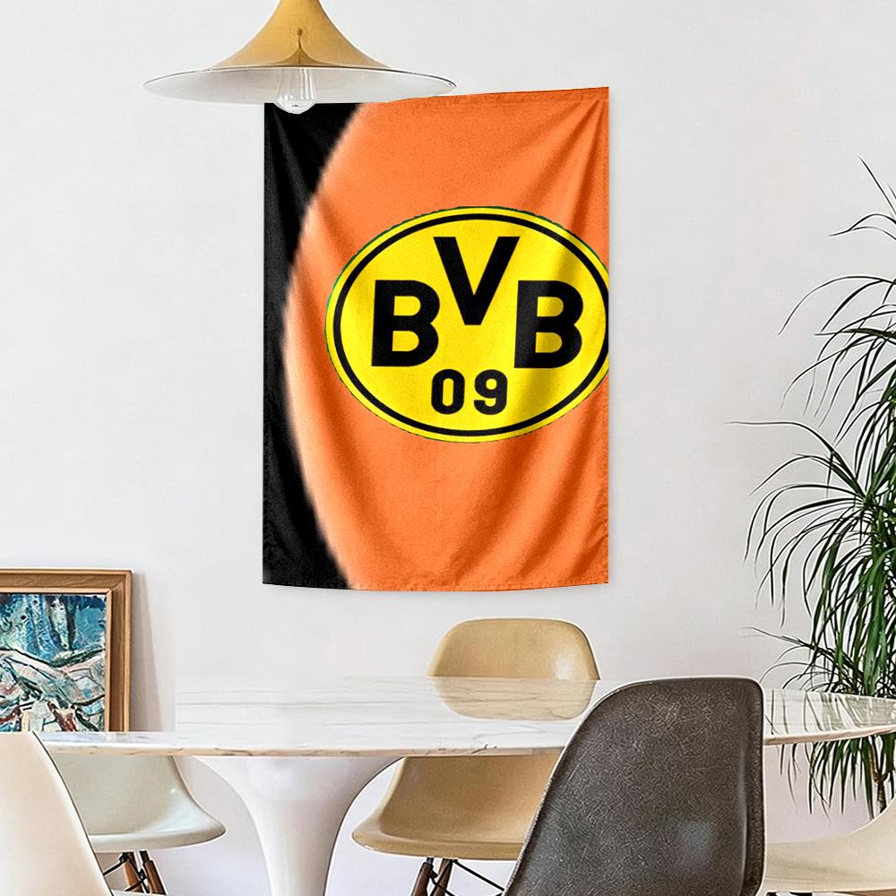 Borussia Dortmund Wall Decor Tapestry Art For Pet Memorial Birthdaywedding Party Backdrop Family Gift