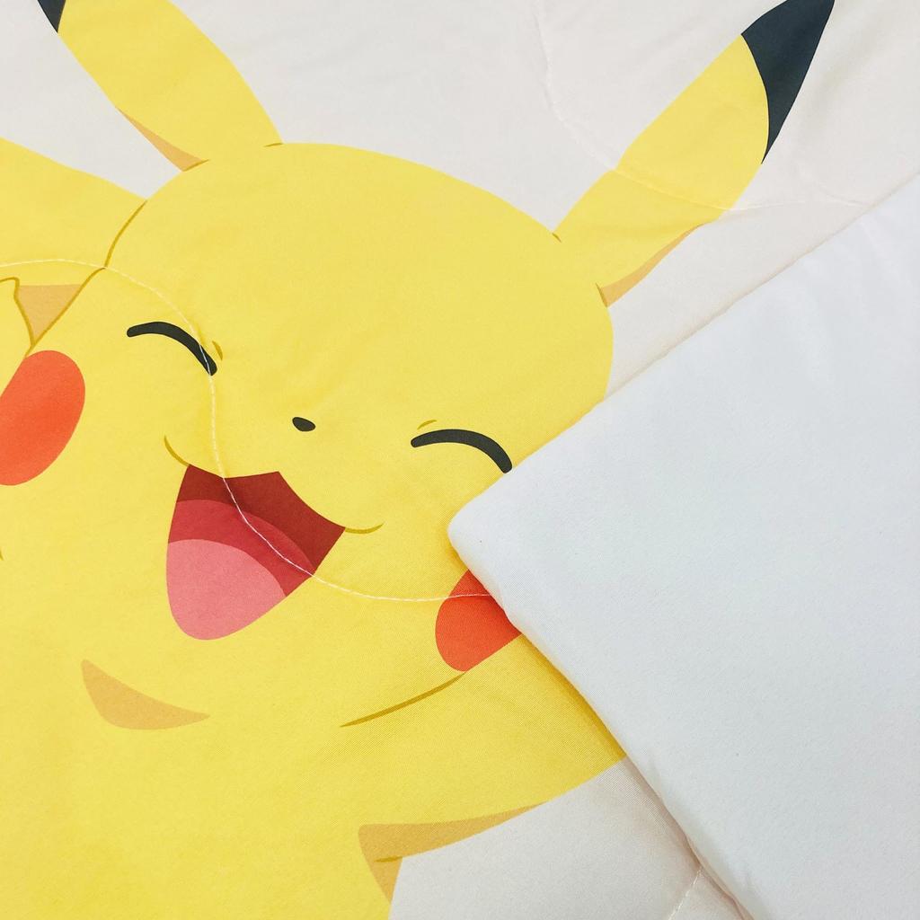 MORIPiLO Skin Summer Pokemon Pikachu For Children and Soft Pokemon Character Goods 4621401 Comforter, Single, Yellow, 140x190cm, Adults, Washable,