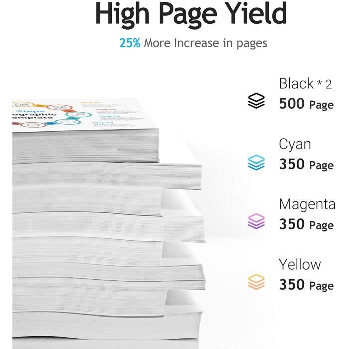 Cartouche encre Compatible d'imprimante PRETINK 603XL de Remplacement pour Epson 603 XL - Noir