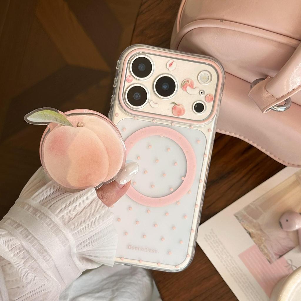 Креативный чехол для телефона с персиками для iPhone 16, iPhone 17 и iPhone 17 Pro Max