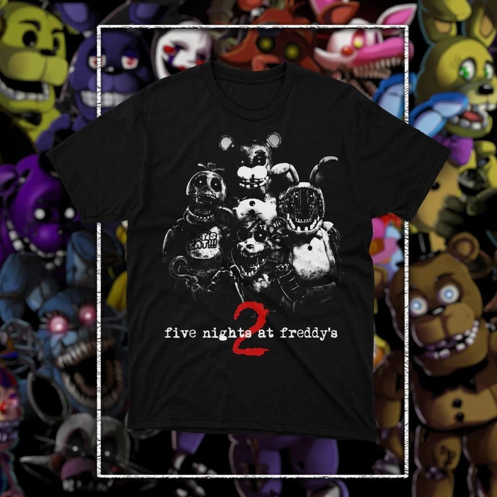 Five Nights At Freddy's FNAF Graphic T-Shirt Oversized Unisex O-Neck Cotton Short Sleeve Y2k Popular Streetwear Tee Clothing High Quality Tops
