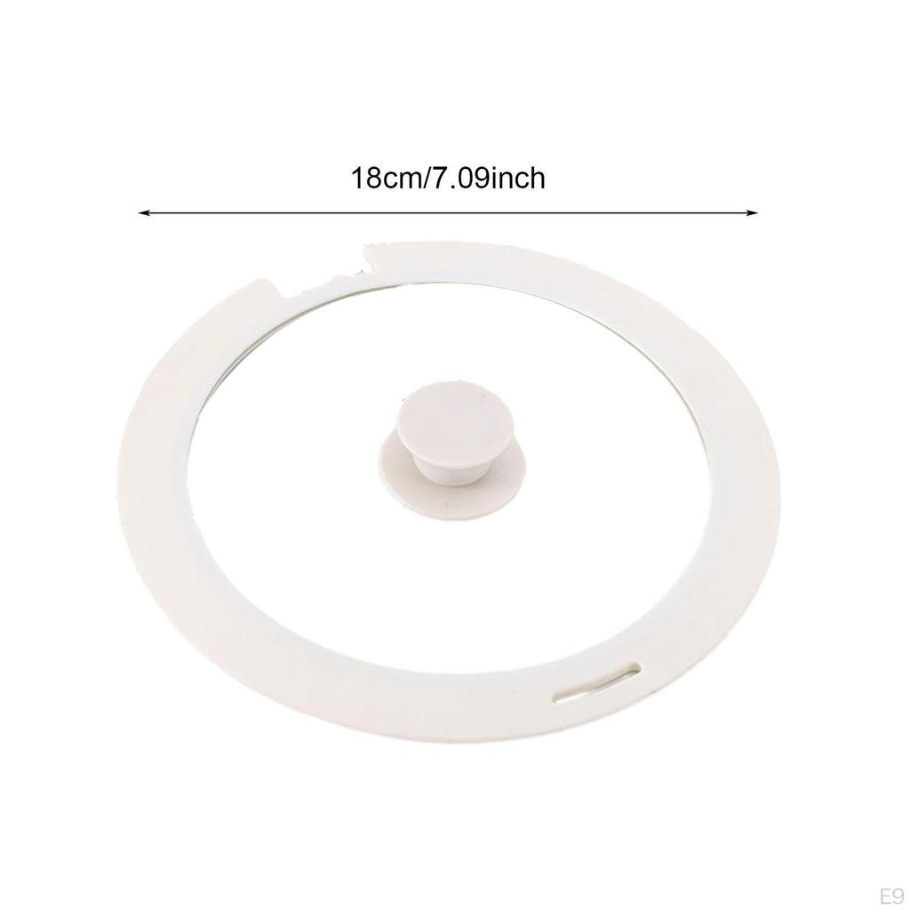 Glass Top Lid with Silicone Edge for Kitchen Use