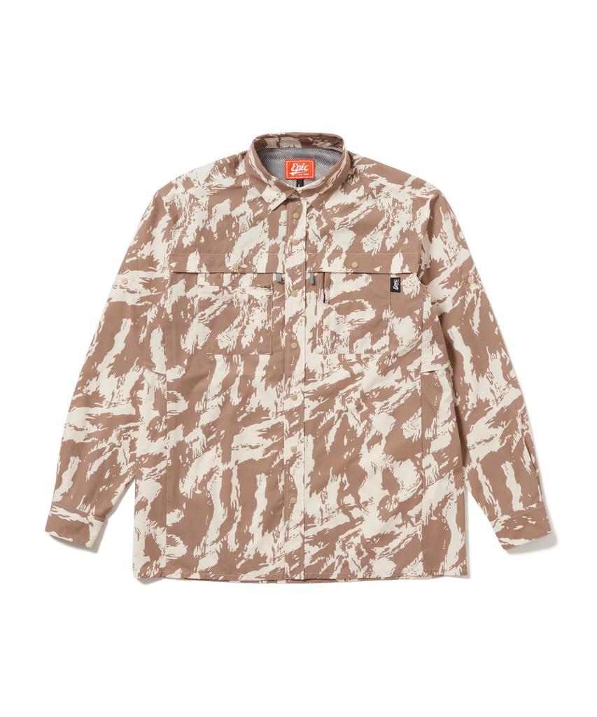 Snow Peak Рубашка с длинным рукавом Wilkin Long BEIGE PT M EP-SH-26SU001 - Топы, Рубашки, Рукав, Мужские и Женские,