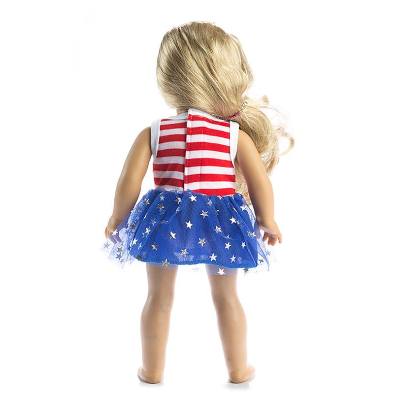 Одежда для 18-дюймовой куклы American Girl - Звездная пушистая юбка, аксессуар для платья принцессы