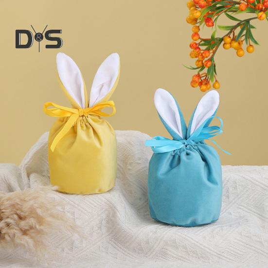 Многоразовый мешок для хранения конфет, супер мягкий, привлекательный, изысканный, пасхальный кролик, праздничный мешок для конфет