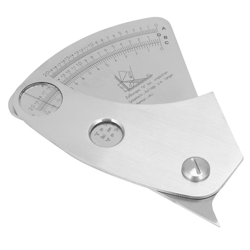 Stainless Steel Welding Inspection Tool 0 20mm Measuring Range Angle Test Ruler  Welding Engineers