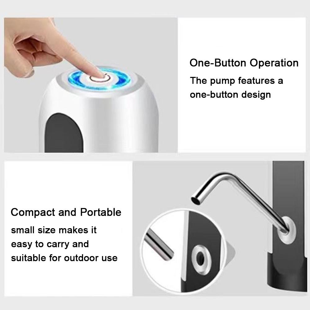 Электрический портативный дозатор воды, USB перезаряжаемый водяной насос, автоматический переключатель, диспенсер для питья