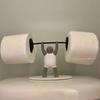 Fitness Themed Weightlifter Toilet Roll Holder Funny 3D Printed Toilet Paper Rack  Bathroom Decor