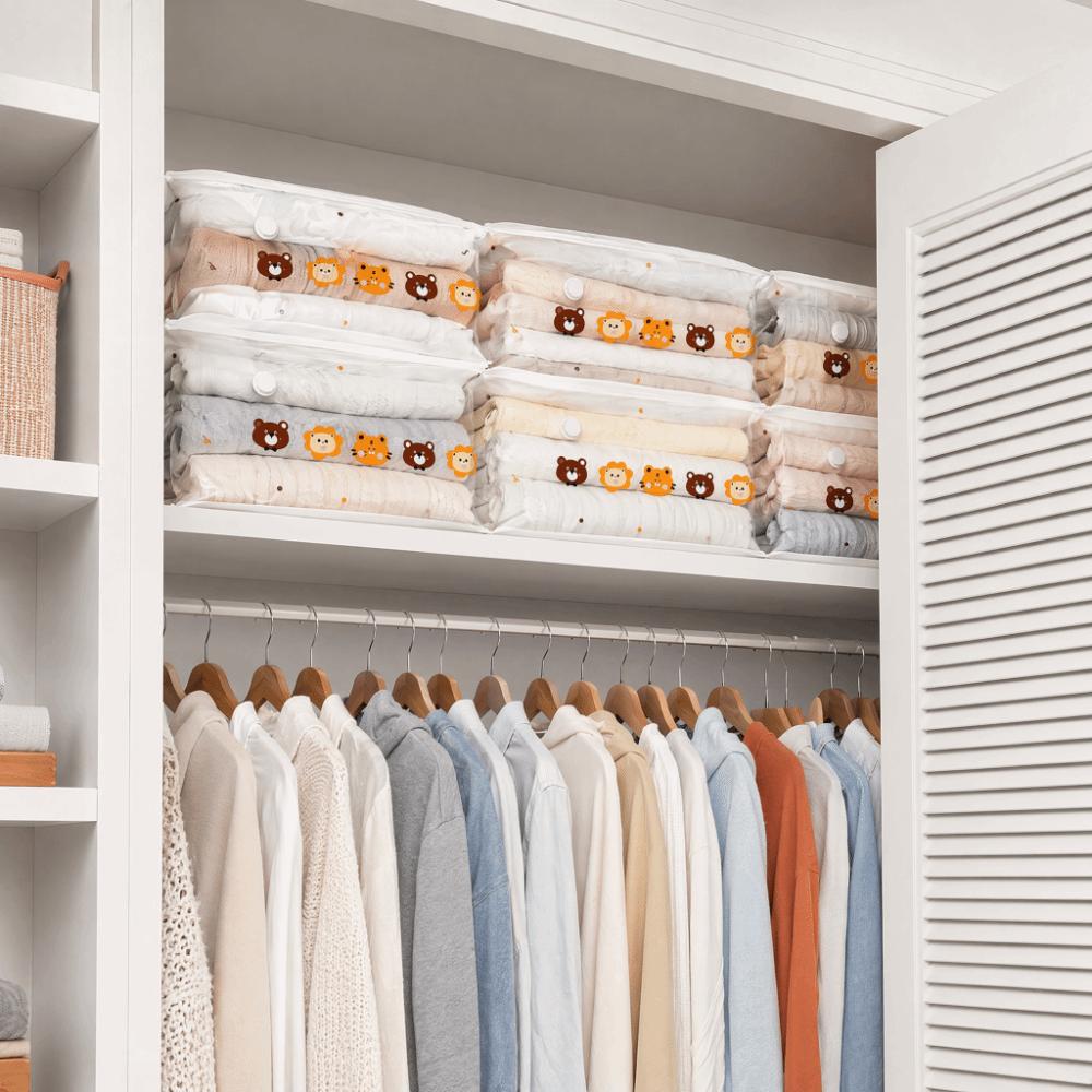 Heavy Duty Vacuum Storage Bags Thickened Clothing Organizer Bag Closet Organization