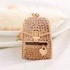 Rhinestone Car Key Pendant Color Mixing Bag Accessories Pendant Bag Shaped Keychain  Key Decoration