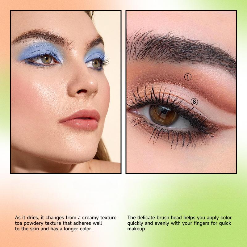 Matte Eyeshadow Primer 4 Colour Set Colour Primer Crouching Waterproof Eyeshadow Matte Showcase