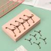 5pcs Mini Toy Alloy Bedroom Decor Dolls Clothes Accessories 4/6.5cm Hangers Dollhouse Furniture