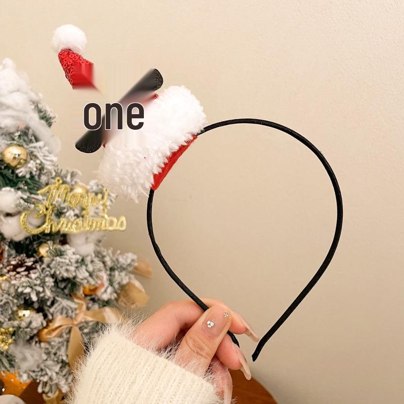 Children's Christmas Antler Headband Hair Clip - Festive Holiday Accessory