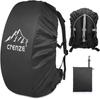 Backpack Rain Cover - Black - 40-50L - Waterproof - Reflective - 190T Nylon