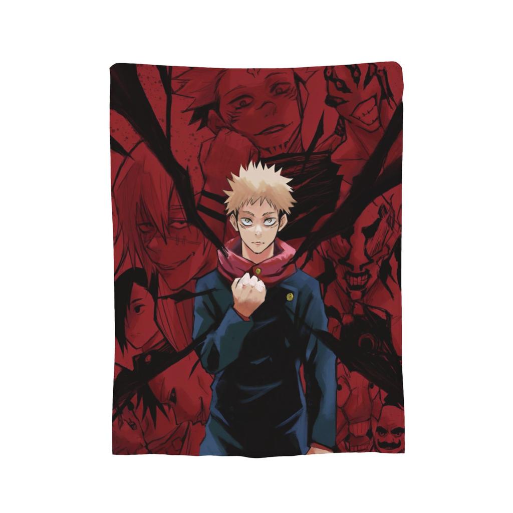 Jujutsu Kaisen Blankets Fleece Summer Air Conditioning Multi-function Lightweight Thin Throw Blanket Bedding Throws