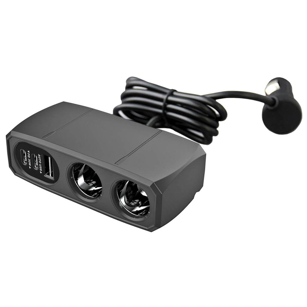 Kashimura NKX-240 USB PD30W Compatible Extension Socket, 2 - Separate Socket, 2PD30W / Reversible USB Auto Detection