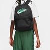 Nike Heritage Fabric Backpack Regular Unisex Black & Stadium Green FN0878-010