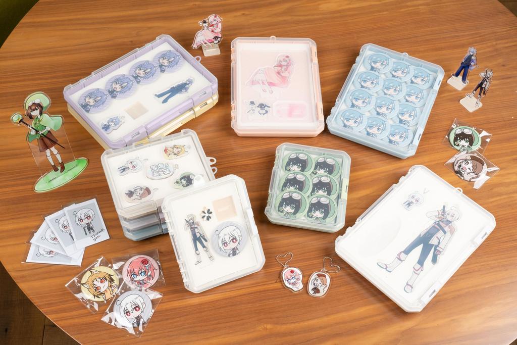 Чехол для хранения JEJ Astage Oshikatsu, прозрачный, с подушкой, мелкий, 155A, портативный, акриловый, набор для хранения брелоков из 80 значков, товаров,